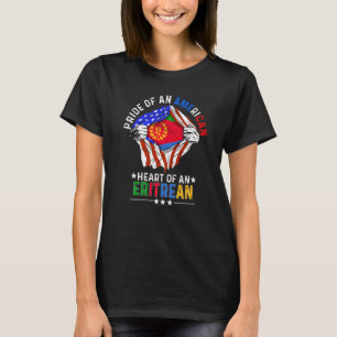 Eritrean American America Pride Foreign Eritrea Fl T-Shirt