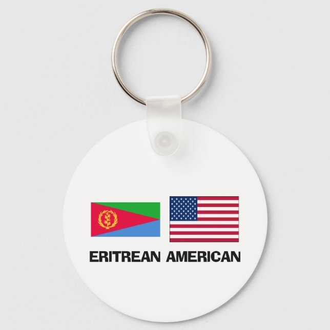 Eritrean American Key Ring (Front)