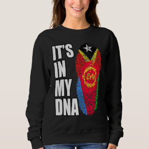 Eritrean And Timorese Mix DNA Flag Heritage Sweatshirt