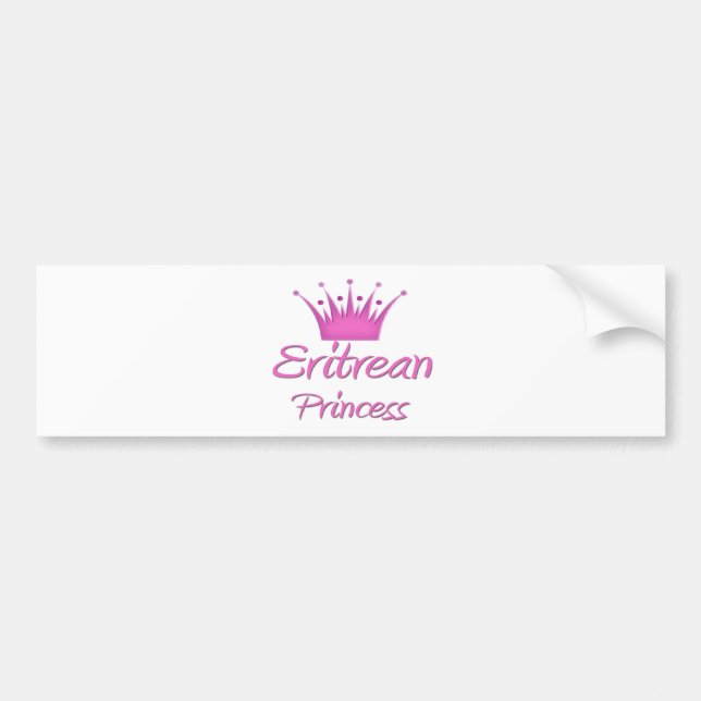 Eritrean Princess Bumper Sticker (Front)