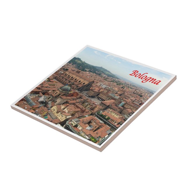 ERM002 BOLOGNA, Aerial View, Italy, Ceramic Tile (Side)