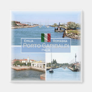 ERM004 PORTO GARIBALDI, Sea View, Italy, Fridge Magnet