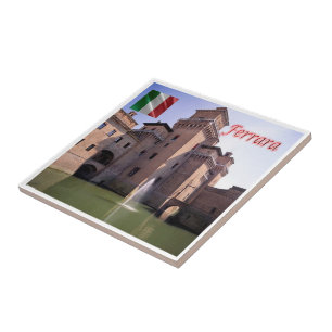 ERM006 FERRARA, Castle Exterior View, Ceramic Tile