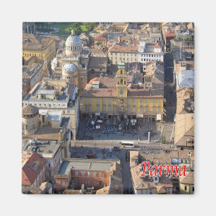 ERM011 PARMA, Aerial View, Italy, Fridge Magnet