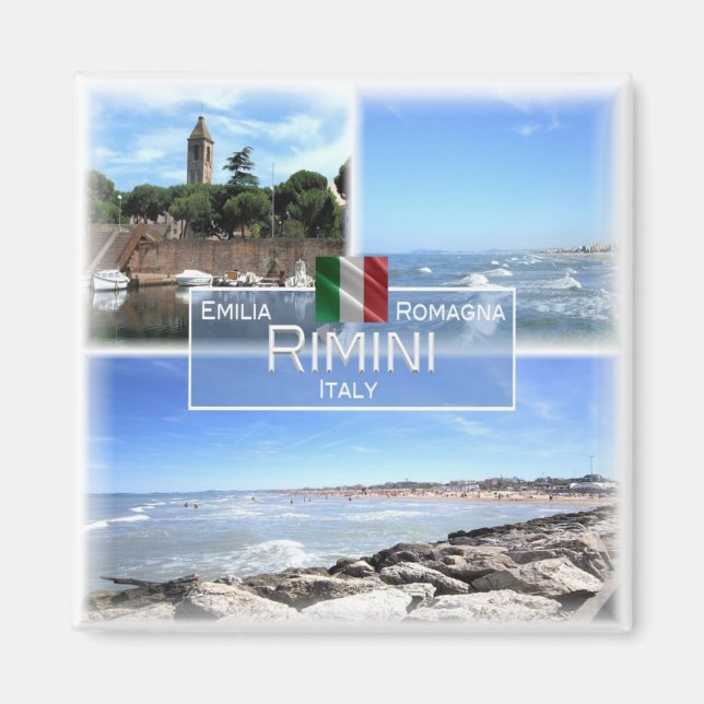 ERM041 RIMINI, Emilia Romagna, Italy, Fridge Magnet (Front)