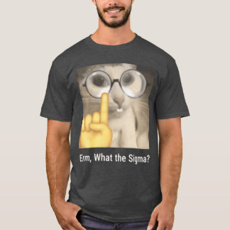 Erm Whathe Sigma Cat Meme Funny funny T-Shirt