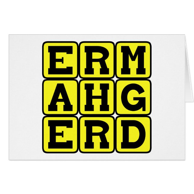 Ermahgerd, Internet Meme (Front Horizontal)