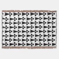 Ermine Pattern, Mediaeval Pattern, Black on White