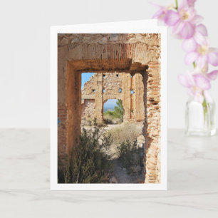 Ermita de Santa Bárbara Ruins in Lliria, Valencia Card
