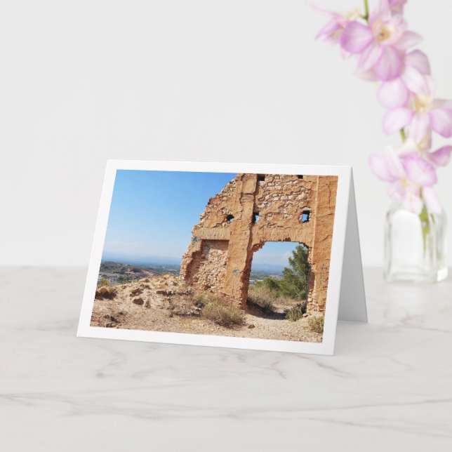Ermita de Santa Bárbara, Valencia, Spain Card (Orchid)