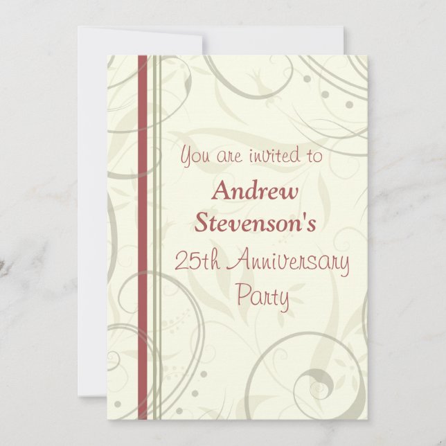 Ermployee Anniversary Party Invitations (Front)