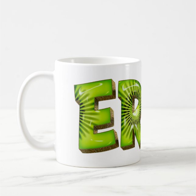 Erna Name Kiwi Style Tasse Coffee Mug (Left)