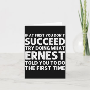 Ernest Gift Name Personalised Birthday Funny Card
