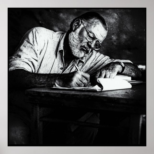 Ernest Hemingway in Kenya Poster (Front)