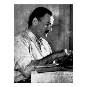 Ernest Hemingway in Kenya Poster