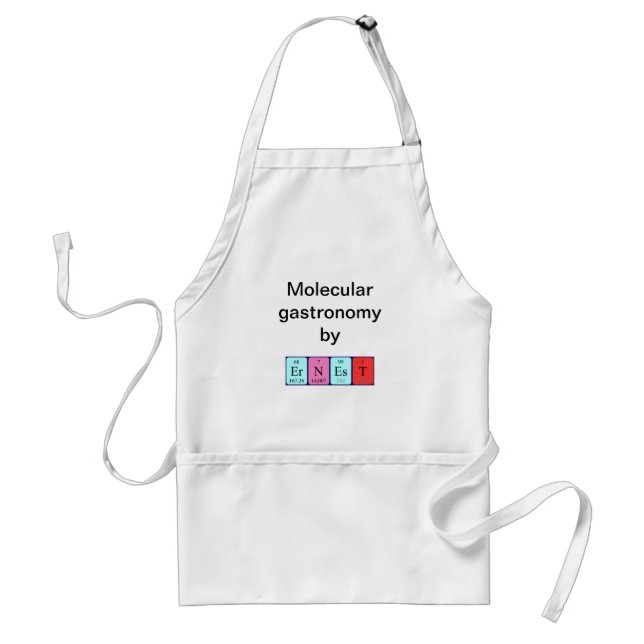 Ernest periodic table name apron (Front)