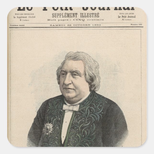 Ernest Renan Square Sticker (Front)