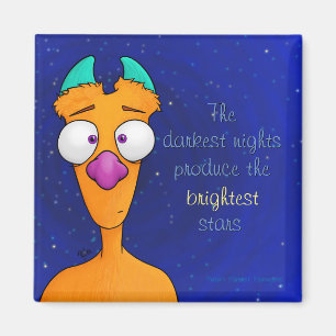 Ernest the Monster, magnet w/quote