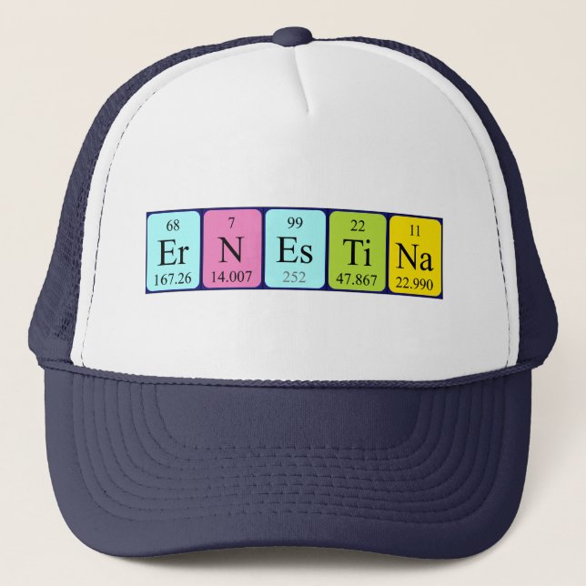 Ernestina periodic table name hat (Front)