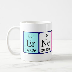 Ernestina periodic table name mug