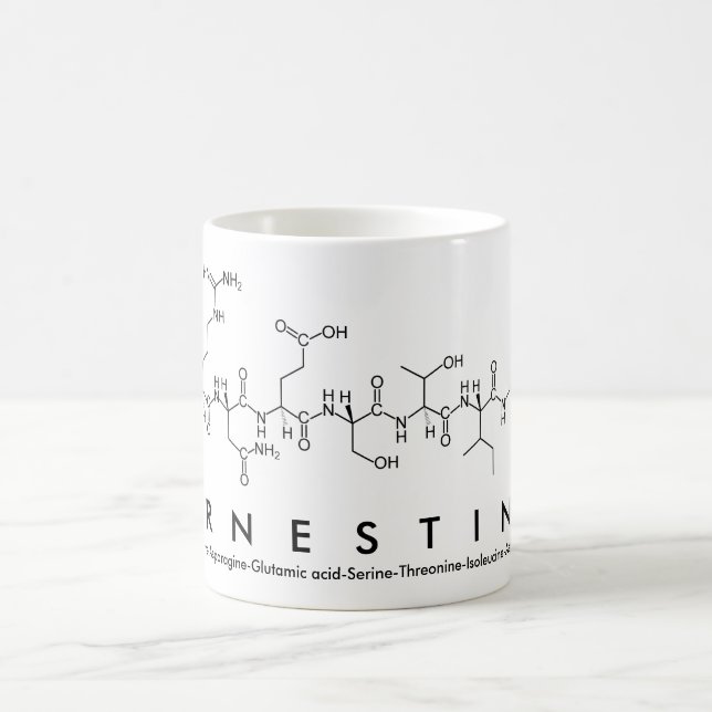 Ernestine peptide name mug (Center)