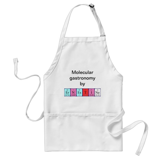 Ernestine periodic table name apron (Front)