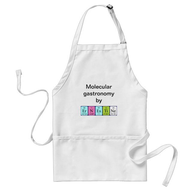 Ernestine periodic table name apron (Front)