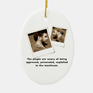 Ernesto Guevara & Fidel Ceramic Ornament