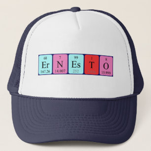 Ernesto periodic table name hat