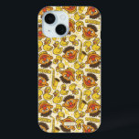 Ernie and Rubber Duckie Pattern iPhone 15 Case<br><div class="desc">This cute pattern features Ernie and Rubber Duckie on a yellow background.  © 2021 Sesame Workshop. www.sesamestreet.org</div>