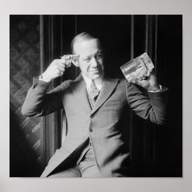 Ernie Hare - Death or Alcohol - Prohibition Photo Poster (Front)
