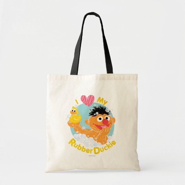 Ernie Loves Duckie Tote Bag (Front)