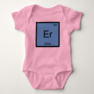 Ernie Name Chemistry Element Periodic Table Baby Bodysuit