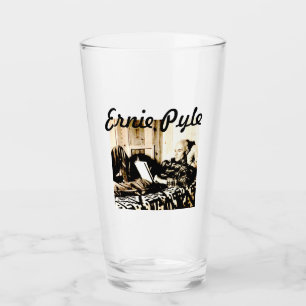 ERNIE PYLE BEER GLASS RECLINING