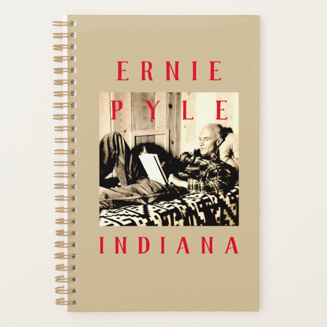 Ernie Pyle Planner notebook journal (Front)