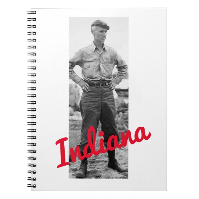 ERNIE PYLE SPIRAL NOTEBOOK INDIANA (Front)