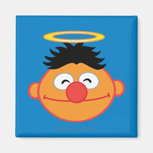 Ernie Smiling Face with Halo Magnet (Front)