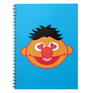 Ernie Smiling Face with Heart-Shaped Eyes Notebook