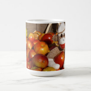 Ernie the Sock Monkey Apple Mug