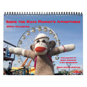Ernie The Sock Monkey's Adventures - 2020 Calendar