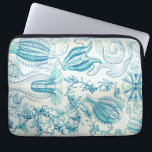 Ernst Haeckel Ctenophorae Jellyfish Laptop Sleeve<br><div class="desc">Any of various marine invertebrates of the phylum Ctenophora, having transparent or translucent gelatinous bodiesbearing eight rows of comblike cilia used for swimming. Many ctenophores are bioluminescent. Also called combjelly. Ernst Heinrich Philipp August Haeckel was a German biologist, naturalist, philosopher, physician, professor, marine biologist, and artist who discovered, described and...</div>