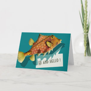 Ernst Haeckel Hi and hello CC0512 Greeting Card
