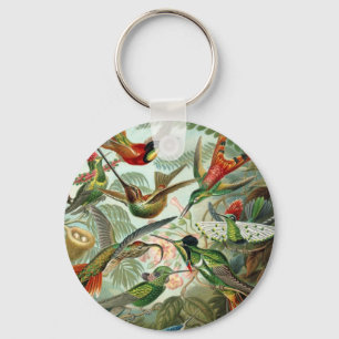 Ernst Haeckel Hummingbirds - Art Forms of Nature Key Ring
