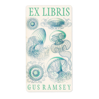Ernst Haeckel Leptomedusa Bookplates