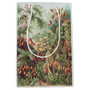 Ernst Haeckel Moss Nature Print Dark Academia Medium Gift Bag