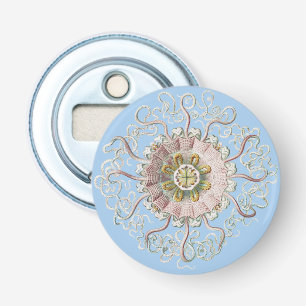 Ernst Haeckel Nautical Pink Jellyfish Medusa Bottle Opener