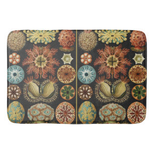 Ernst Haeckel Nautical Sea Life Art Collage Bath Mat
