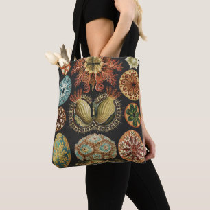 Ernst Haeckel Nautical Sea Life Art Collage Tote Bag