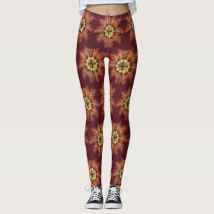 Ernst Haeckel Nautical Tunicate Red Sea Life Art Leggings