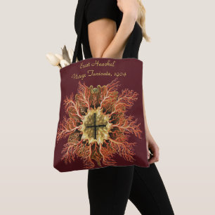Ernst Haeckel Nautical Tunicate Red Sea Life Art Tote Bag